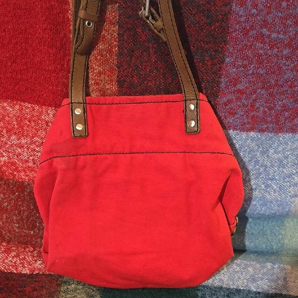 Liebeskind Red and Tan Shoulder Bag - Picture 2 of 5